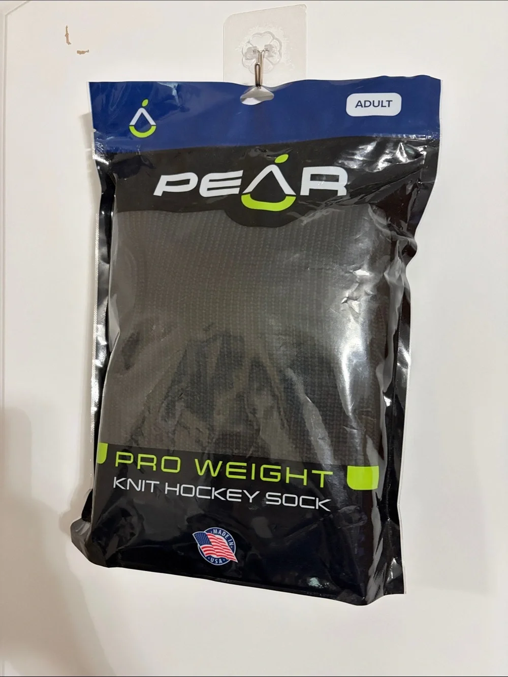 Pro Weight Knit Hockey Socks - Black (Adult)